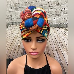 Multi color knotted hair head turban NEW